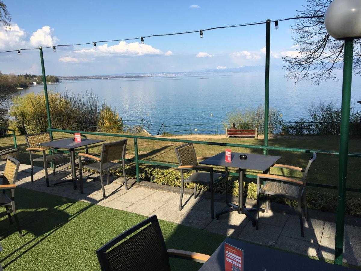 Hotel Restaurant De La Plage Gland VD Exterior foto