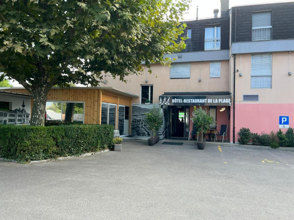 Hotel Restaurant De La Plage Gland VD Exterior foto
